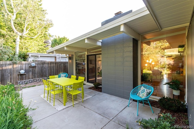 1338 S Fairfax St, Denver, CO 80222 - view of patio with outdoor dining area