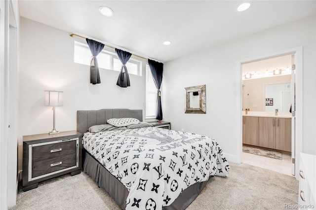 2922 W 26th Ave Unit 1, Denver, CO 80211 - bedroom with recessed lighting and ensuite bath
