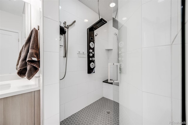 2922 W 26th Ave Unit 1, Denver, CO 80211 - bathroom featuring walk in shower and vanity