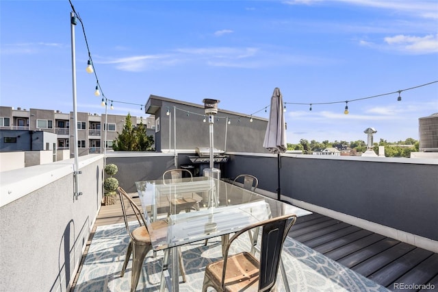 2922 W 26th Ave Unit 1, Denver, CO 80211 - wooden terrace with outdoor dining space