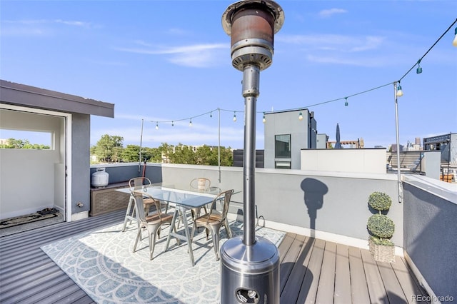 2922 W 26th Ave Unit 1, Denver, CO 80211 - wooden deck with outdoor dining space