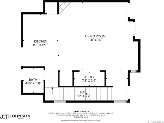 2922 W 26th Ave Unit 1, Denver, CO 80211 - view of home floor plan