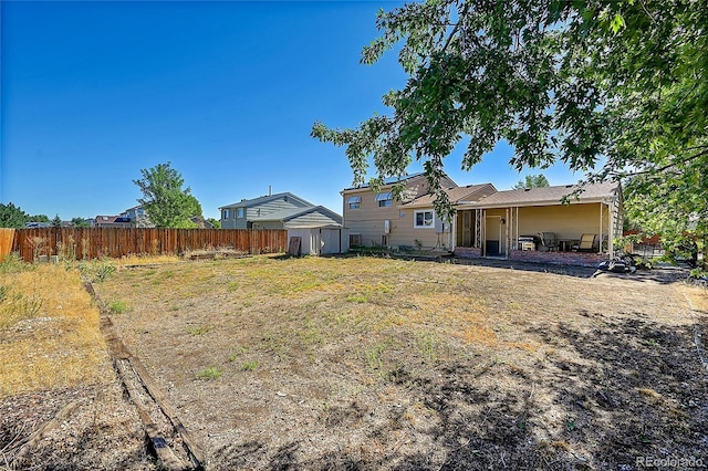 view of back of property