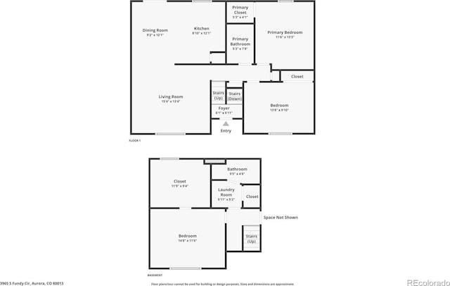 3965 S Fundy Cir, Aurora, CO 80013 - view of home floor plan