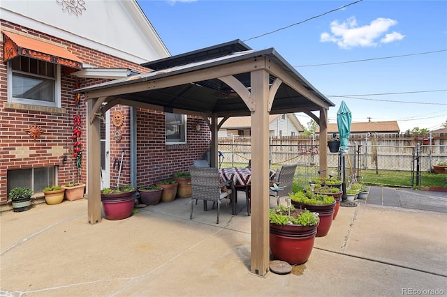 5960 Glencoe St, Commerce City, CO 80022 - view of patio with a gazebo and outdoor dining area
