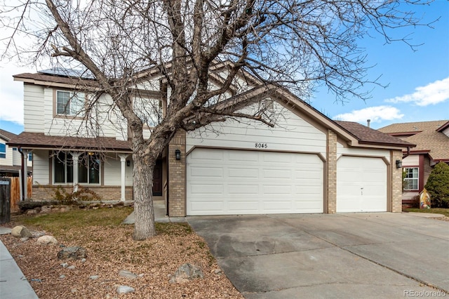 view of front of house featuring a garage