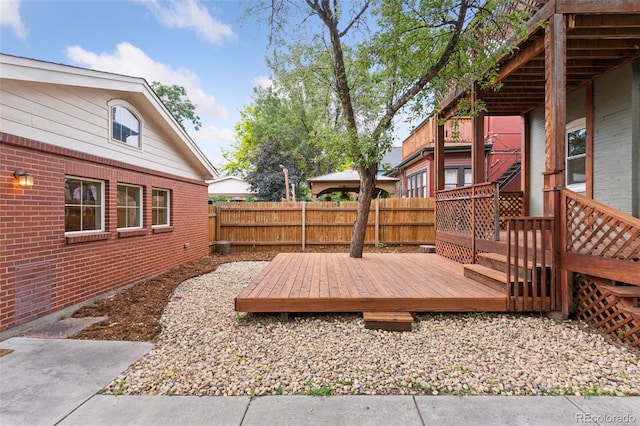 1352 N Downing St, Denver, CO 80218 - deck with a fenced backyard