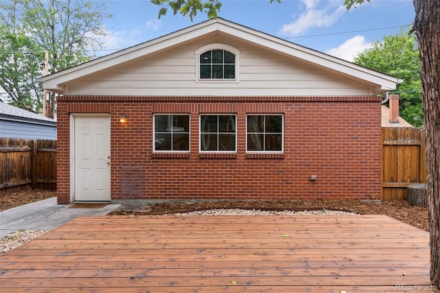 1352 N Downing St, Denver, CO 80218 - wooden deck featuring a fenced backyard