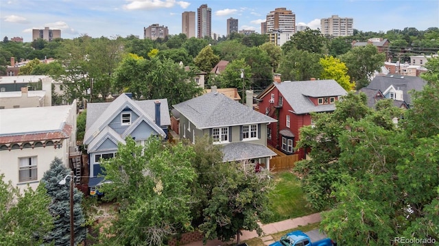 1352 N Downing St, Denver, CO 80218 - aerial view of residential area