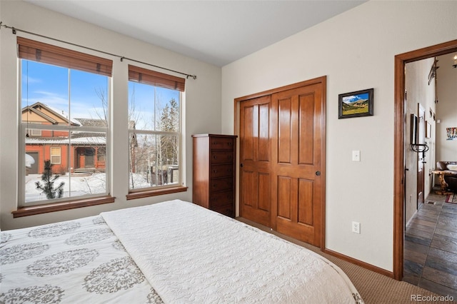 bedroom featuring carpet flooring