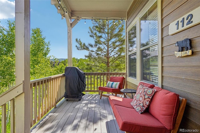 112 Deer Track Ct, Granby, CO 80446 - deck featuring grilling area