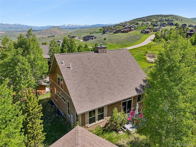 112 Deer Track Ct, Granby, CO 80446 - aerial view of property and surrounding area featuring a mountainous background