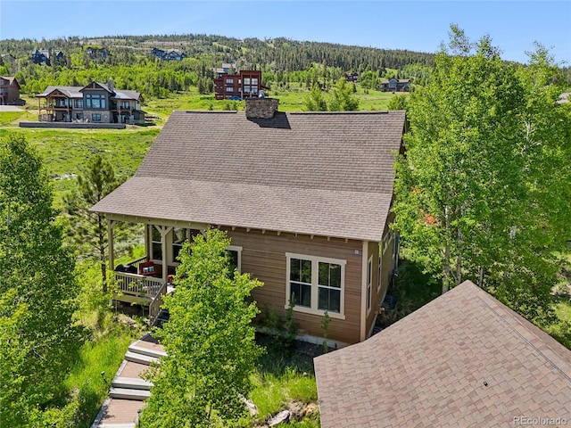 112 Deer Track Ct, Granby, CO 80446 - aerial view of property and surrounding area with a heavily wooded area