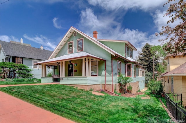 114 Cave Ave, Manitou Springs, CO 80829 - view of front of property with a porch and a chimney