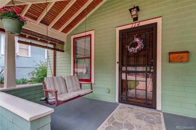 114 Cave Ave, Manitou Springs, CO 80829 - view of exterior entry with covered porch