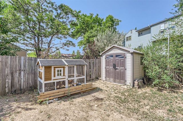 view of outbuilding