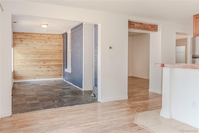 4368 Benton St, Denver, CO 80212 - hallway featuring wooden walls and wood finished floors