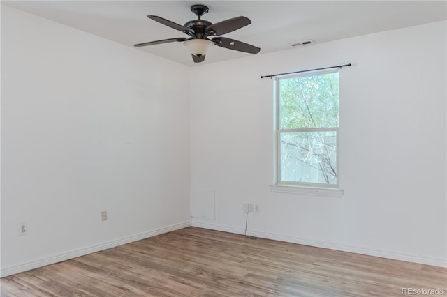 4368 Benton St, Denver, CO 80212 - empty room featuring wood finished floors and ceiling fan