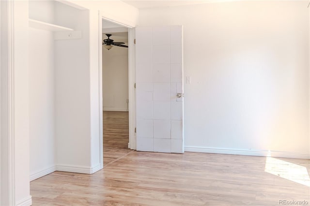 4368 Benton St, Denver, CO 80212 - spare room featuring a ceiling fan and wood finished floors