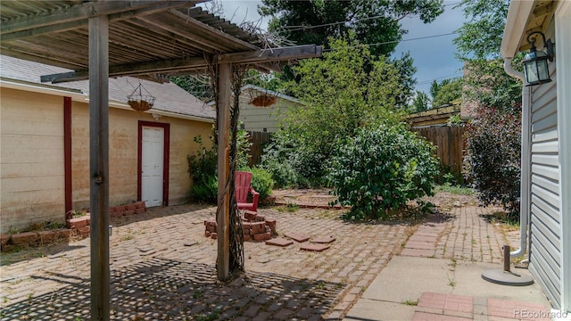4368 Benton St, Denver, CO 80212 - view of patio featuring a pergola