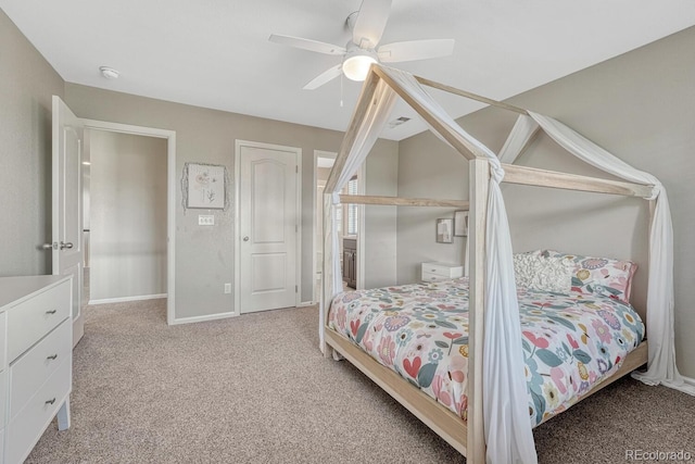 6738 Esmeralda Dr, Castle Rock, CO 80108 - carpeted bedroom featuring ceiling fan and baseboards