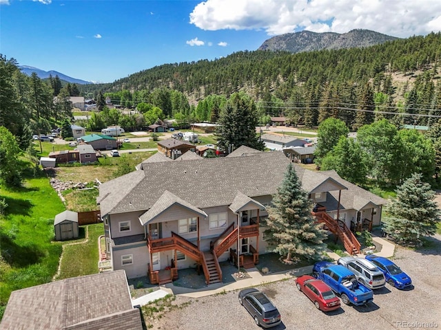 5720 County Road 64 # A102, Bailey, CO 80421 - view from above of property with a mountainous background