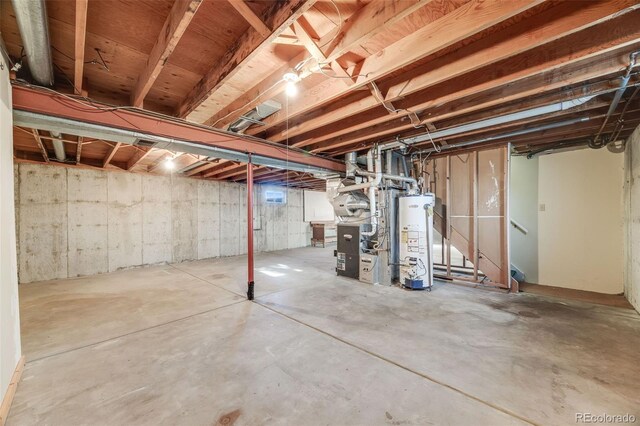 772 Urban Ct, Lakewood, CO 80401 - unfinished below grade area featuring heating unit and water heater