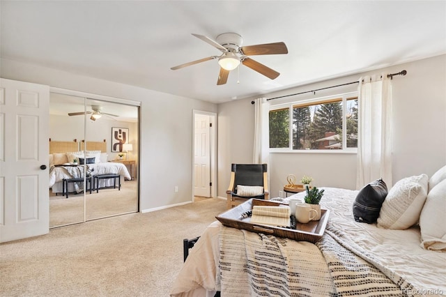 4451 Ranch Cir, Colorado Springs, CO 80918 - bedroom featuring carpet floors and a ceiling fan