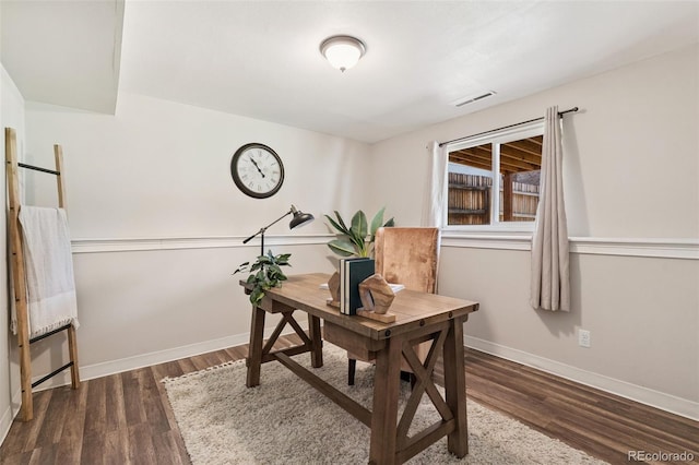 4451 Ranch Cir, Colorado Springs, CO 80918 - home office featuring wood finished floors