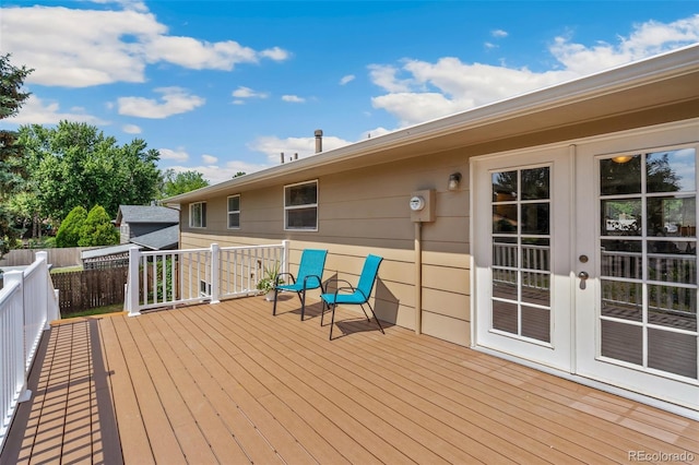 4451 Ranch Cir, Colorado Springs, CO 80918 - deck featuring french doors