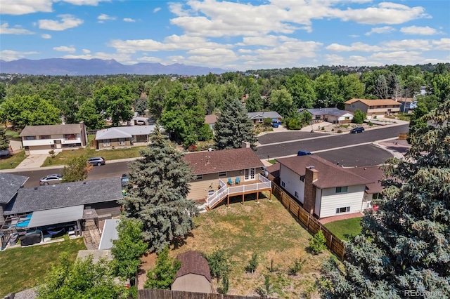 4451 Ranch Cir, Colorado Springs, CO 80918 - aerial perspective of suburban area featuring a mountain backdrop