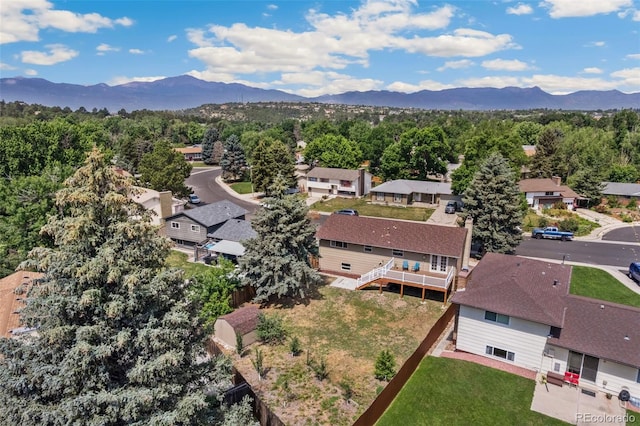 4451 Ranch Cir, Colorado Springs, CO 80918 - aerial view of residential area with a mountain backdrop