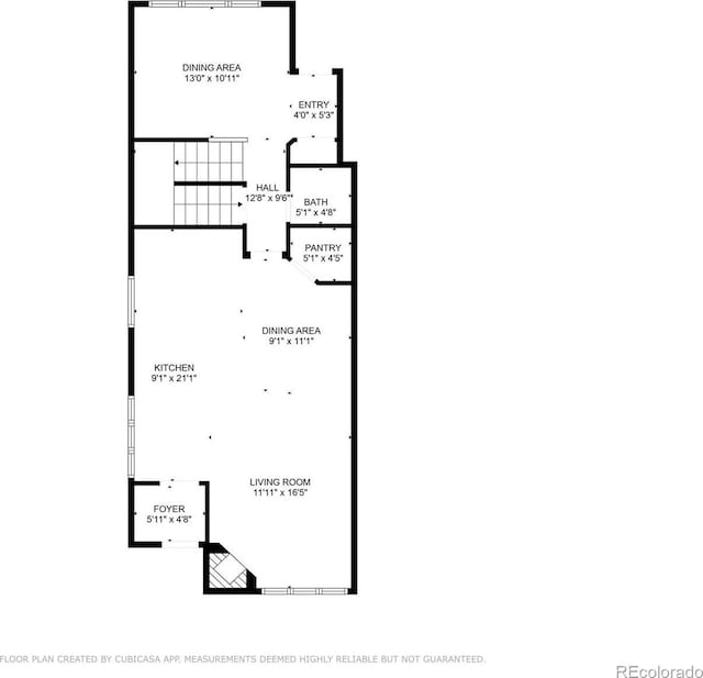1160 S Sherman St, Denver, CO 80210 - floor plan / room layout
