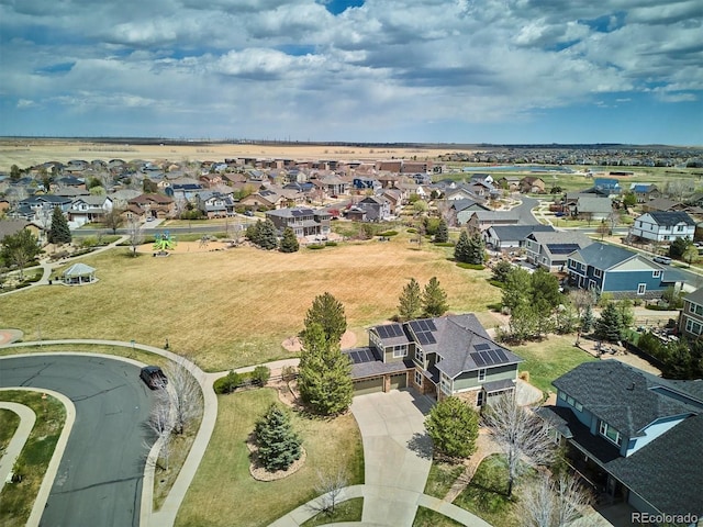 birds eye view of property featuring a residential view