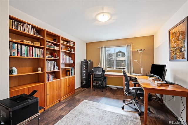 6615 Annanhill Pl, Colorado Springs, CO 80922 - office space with dark wood finished floors