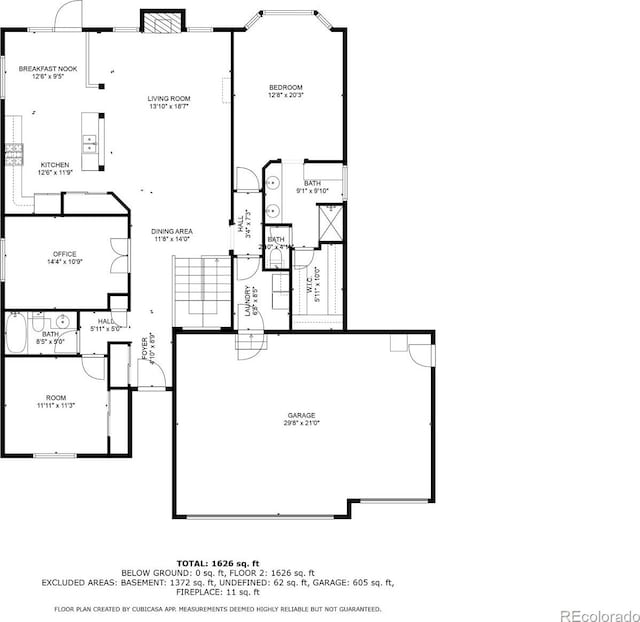 6615 Annanhill Pl, Colorado Springs, CO 80922 - view of floor plan / room layout