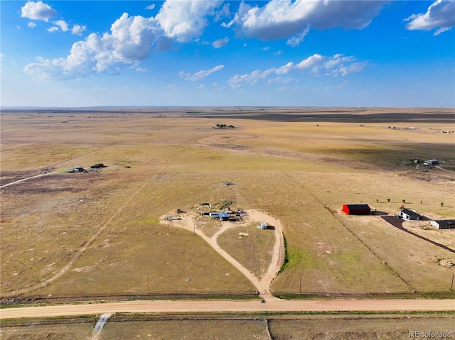 aerial view featuring a rural view