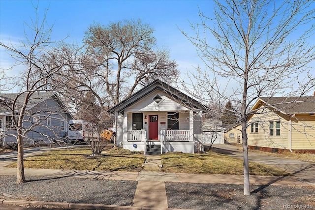 view of front of house with covered porch