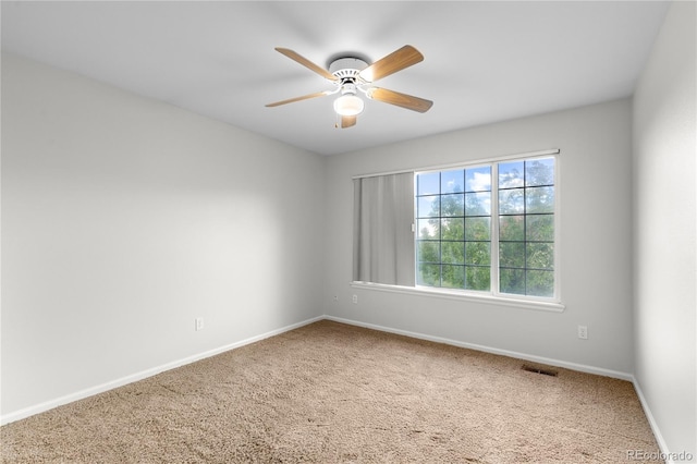 9453 Lark Sparrow Dr, Highlands Ranch, CO 80126 - carpeted spare room featuring baseboards and ceiling fan