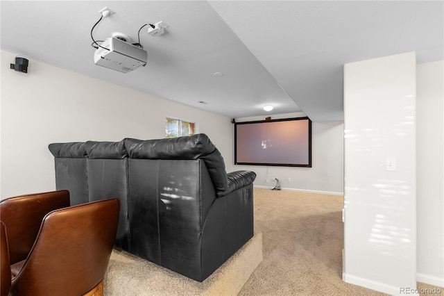 9453 Lark Sparrow Dr, Highlands Ranch, CO 80126 - cinema room with light colored carpet and baseboards