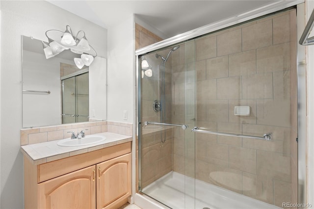 9453 Lark Sparrow Dr, Highlands Ranch, CO 80126 - full bathroom featuring vanity and a stall shower