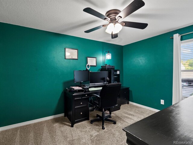11877 W Bowles Cir, Littleton, CO 80127 - carpeted office with a ceiling fan and baseboards
