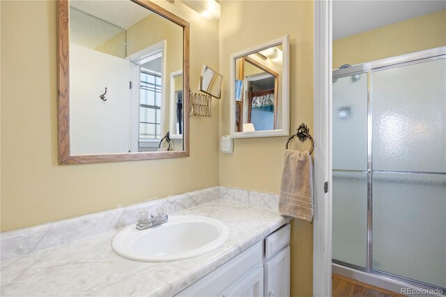 2608 E Fremont Pl, Centennial, CO 80122 - full bath with a shower stall and vanity