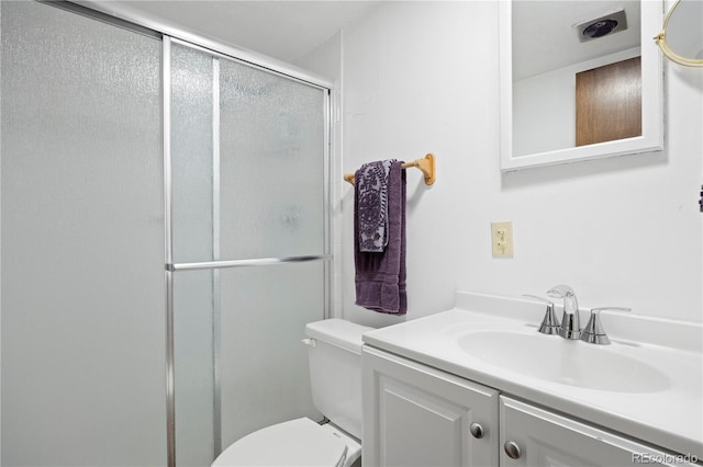 2608 E Fremont Pl, Centennial, CO 80122 - full bath with a shower stall, toilet, and vanity