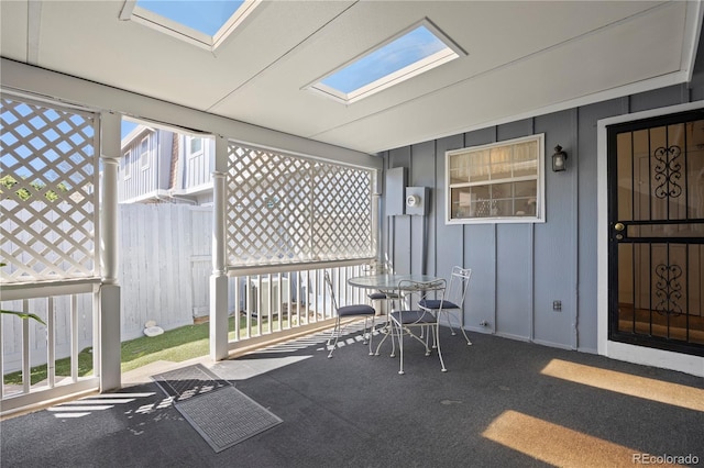 2608 E Fremont Pl, Centennial, CO 80122 - sunroom / solarium with a skylight and healthy amount of natural light