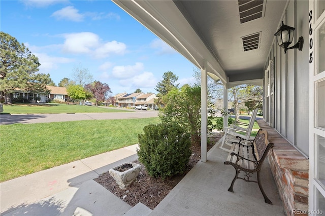 2608 E Fremont Pl, Centennial, CO 80122 - view of patio / terrace with a porch and a residential view