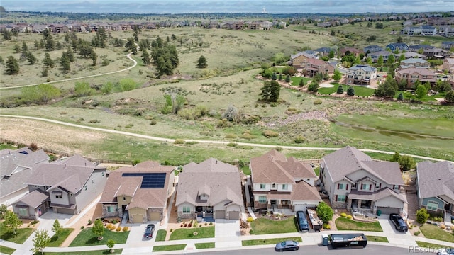 aerial view of residential area