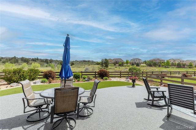 view of patio / terrace featuring outdoor dining area