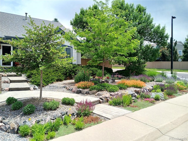exterior space with fence