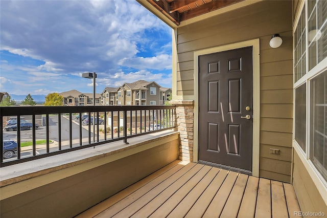 view of balcony